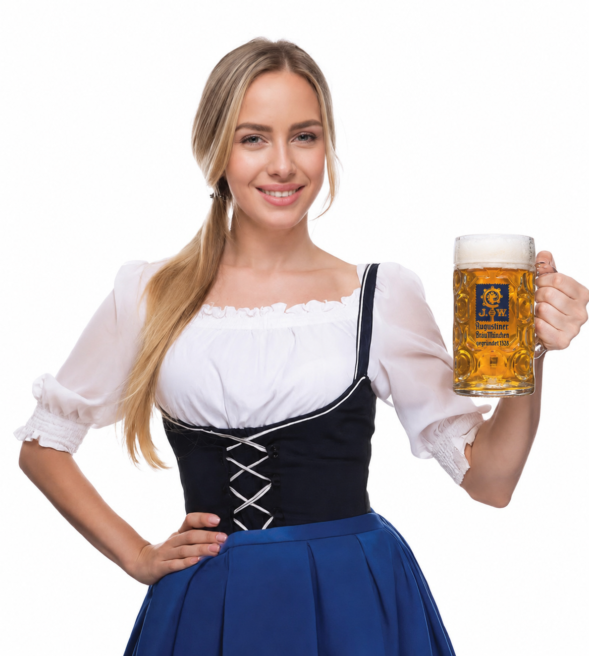 Bavarian hospitality — a freshly tapped Maß of Augustiner-Bräu München